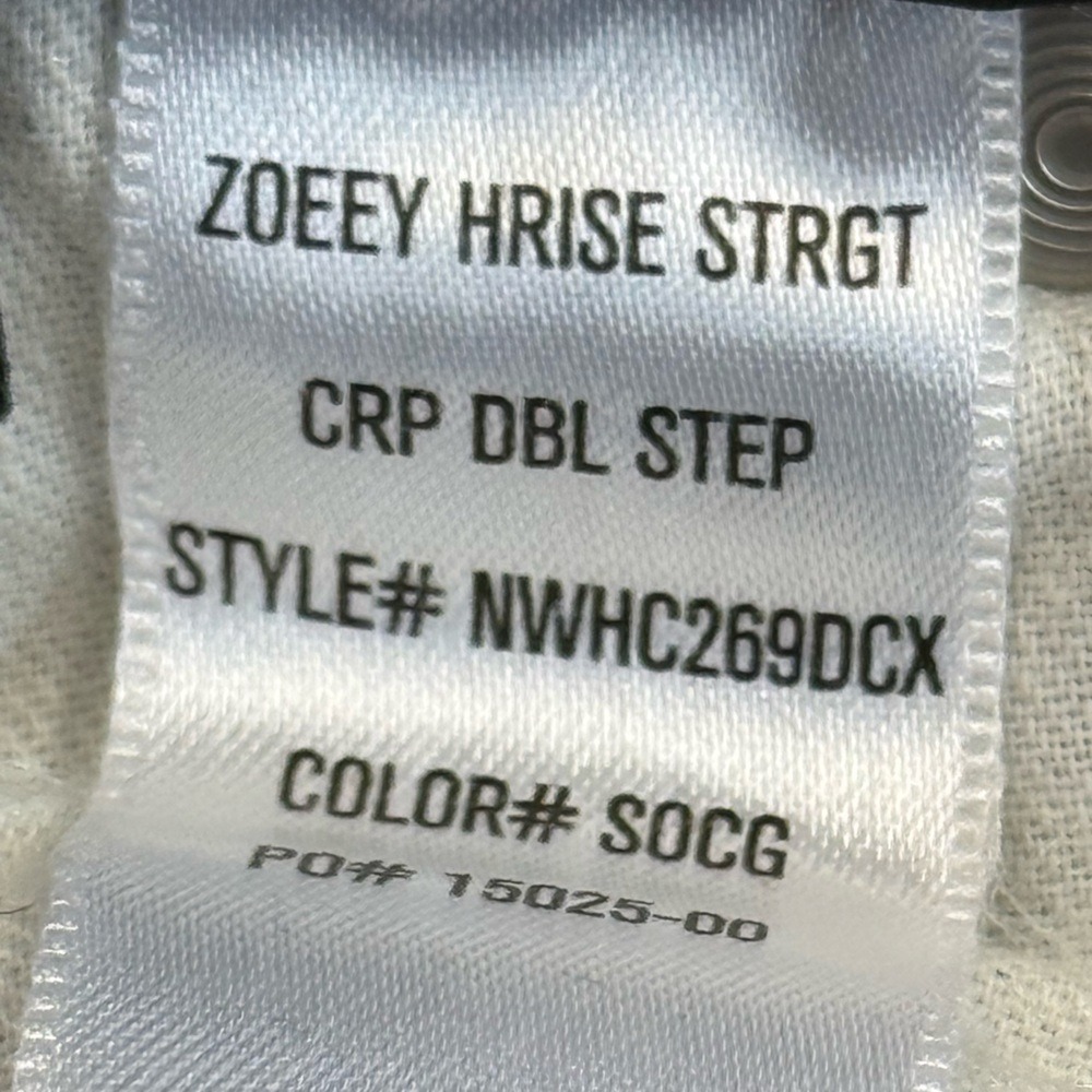 Hudson Zoeey High Rise Straight Crop Double Step Hem Jeans Blue 25 NWHC269DCX - Picture 5 of 8